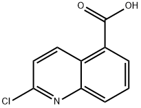 2-クロロキノリン-5-カルボン酸 化学構造式