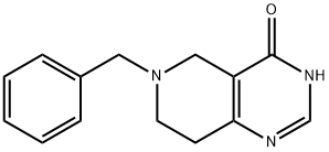 6-ベンジル-5,6,7,8-テトラヒドロピリド[4,3-D]ピリミジン-4(3H)-オン 化学構造式