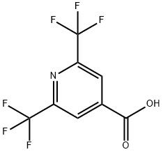 2,6-Bis(trifluoromethyl)pyridine-4-carboxylic acid Structure
