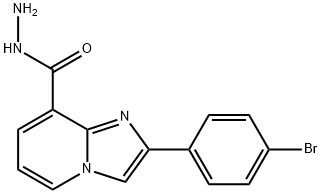 2-(4-bromophenyl)imidazo[1,2-a]pyridine-8-carbohydrazide Structure