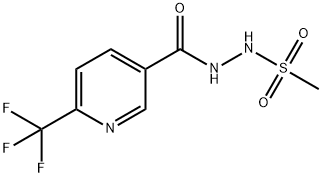 N'-{[6-(trifluoromethyl)-3-pyridinyl]carbonyl}methanesulfonohydrazide,1092346-12-7,结构式