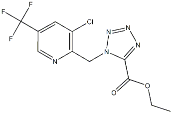 ethyl 1-{[3-chloro-5-(trifluoromethyl)-2-pyridinyl]methyl}-1H-1,2,3,4-tetraazole-5-carboxylate 结构式