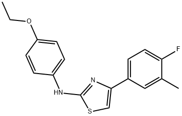 2-[(4-Ethoxyphenyl)amino]-4-(4-fluoro-3-methylphenyl)-1,3-thiazole98% Struktur