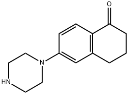 6-(piperazin-1-yl)-3,4-dihydronaphthalen-1(2H)-one Struktur