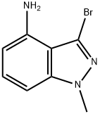 4-氨基-3-溴-1-甲基吲唑, 1092351-47-7, 结构式