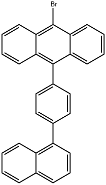 9-ブロモ-10-[4-(1-ナフチル)フェニル]アントラセン 化学構造式