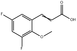 3,5-Difluoro-2-methoxycinnamic acid Struktur