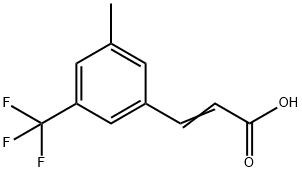 3-Methyl-5-(trifluoromethyl)cinnamicacid Structure