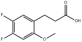 3-(4,5-Difluoro-2-methoxyphenyl)propionicacid Struktur