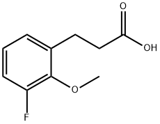 3-(3-Fluoro-2-methoxyphenyl)propionicacid Struktur