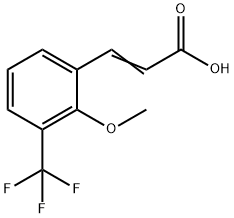 2-Methoxy-3-(trifluoromethyl)cinnamicacid Struktur