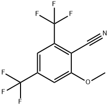 2-Methoxy-4,6-bis(trifluoromethyl)benzonitrile Struktur
