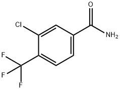 3-Chloro-4-(trifluoromethyl)benzamide Struktur