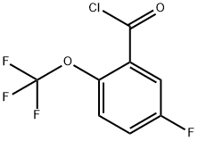 5-Fluoro-2-(trifluoromethoxy)benzoylchloride Struktur