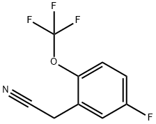 2-(5-氟-2-(三氟甲氧基)苯基)乙腈 结构式