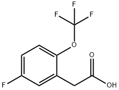 5-Fluoro-2-(trifluoromethoxy)phenylaceticacid Struktur