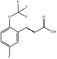 5-Fluoro-2-(trifluoromethoxy)cinnamic acid Struktur