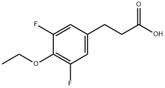 3-(4-Ethoxy-3,5-difluorophenyl)propionicacid Struktur