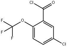 5-Chloro-2-(trifluoromethoxy)benzoylchloride Struktur