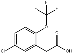 5-Chloro-2-(trifluoromethoxy)phenylaceticacid Struktur