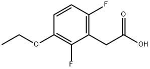 3-Ethoxy-2,6-difluorophenylaceticacid Struktur