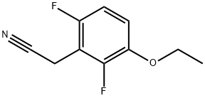 3-Ethoxy-2,6-difluorophenylacetonitrile Struktur