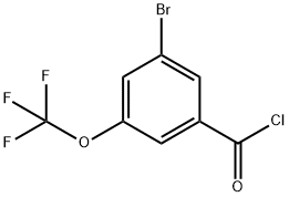 3-溴-5-(三氟甲氧基)苯甲酰氯 结构式