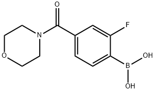 2-Fluoro-4-(4-Morpholinylcarbonyl)benzeneboronic acid, 97% Structure