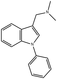 INDOLE, 3-((DIMETHYLAMINO)METHYL)-1-PHENYL- Struktur