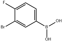 3-溴-4-氟苯硼酸 结构式
