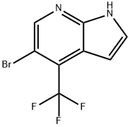 1H-Pyrrolo[2,3-b]pyridine, 5-broMo-4-(trifluoroMethyl)-,1092579-98-0,结构式