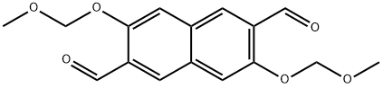 2,6-Naphthalenedicarboxaldehyde, 3,7-bis(methoxymethoxy)- 结构式