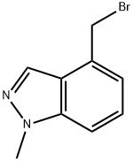 4-Bromomethyl-1-methylindazole Structure