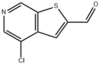 4-Chlorothieno[2,3-c]pyridine-2-carbaldehyde,1092961-04-0,结构式
