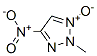 2H-1,2,3-Triazole,2-methyl-4-nitro-,1-oxide(9CI) 化学構造式