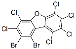 Dibromohexachlorodibenzofuran Structure