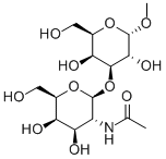 METHYL 3-O-(2-ACETAMIDO-2-DEOXY-B-D-GALACTOPYRANOSYL)-A-D-GALACTOPYRANOSIDE Struktur