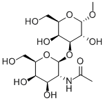 METHYL 3-O-(2-ACETAMIDO-2-DEOXY-B-D-GALACTOPYRANOSYL)-A-D-GALACTOPYRANOSIDE 化学構造式