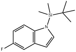 1-(TERT-ブチルジメチルシリル)-5-フルオロ-1H-インドール 化学構造式