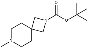 2,7-Diazaspiro[3.5]nonane-2-carboxylic acid, 7-Methyl-, 1,1-diMethylethyl ester Struktur