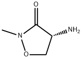 3-Isoxazolidinone, 4-amino-2-methyl-, (4R)- Structure