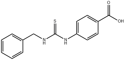 4-(3-BENZYL-THIOUREIDO)-BENZOIC ACID Structure