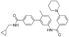 [1,1'-Biphenyl]-4-carboxaMide, N-(cyclopropylMethyl)-2'-Methyl-5'-[[3-(1-piperidinyl)benzoyl]aMino]-|