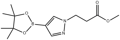 methyl 3-(4-(4,4,5,5-tetramethyl-1,3,2-dioxaborolan-2-yl)-1H-pyrazol-1-yl)propanoate,1093307-33-5,结构式