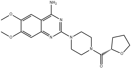 Piperazine, 1-(4-amino-6,7-dimethoxy-2-quinazolinyl)-4-[(tetrahydro-2-furanyl)carbonyl]-, (S)-|Piperazine, 1-(4-amino-6,7-dimethoxy-2-quinazolinyl)-4-[(tetrahydro-2-furanyl)carbonyl]-, (S)-