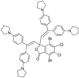 3,3-Bis[2,2-bis[4-(1-pyrrolidinyl)phenyl]vinyl]-4,7-dibromo-5,6-dichlorophthalide|