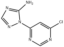 2-(6-Chloropyrimidin-4-yl)-2H-[1,2,4]triazol-3-ylamine Struktur