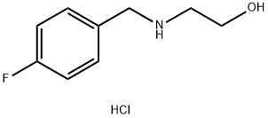 2-[(4-フルオロベンジル)アミノ]エタノール塩酸塩 化学構造式