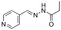 Propanoic acid, (4-pyridinylmethylene)hydrazide (9CI) Struktur