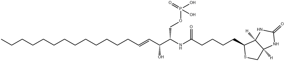 N-Biotinyl D-erythro-Sphingosine-1-phosphate Struktur